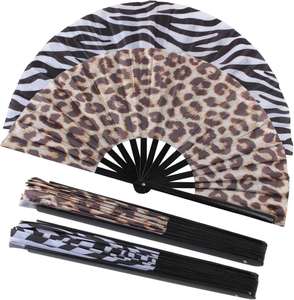 Éventail pliable en bambou imprimé couleur 33 cm, thème Fierté, avec logo personnalisé, quantité minimale de commande pour les occasions de Noël - Product Image 1