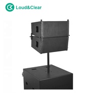 Système de haut-parleur facile à transporter, un réseau linéaire de 10 pouces, roues portables actives, caisson de basses 18 pouces