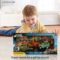 Voiture militaire jouets camion moto hélicoptère Pvc Mini jouets jeux petits soldats de l'armée jouets en plastique figurine modèle pour les enfants