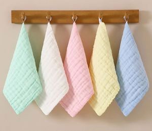 10*10 Inch Square Face Towel Multi Colors Washcloths Baby Burping <b>Cloth</b> 6 Absorbent Layers Face Towels - Product Image 3