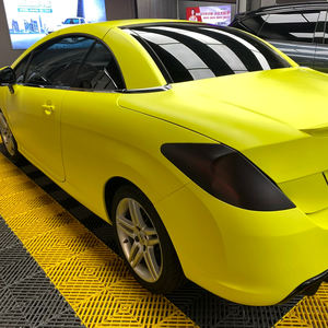 Precio al por mayor de fábrica, PVC, PET, <span class=keywords><strong>extinción</strong></span>, amarillo limón, pegatina para carrocería de vehículo, envoltura de coche, <span class=keywords><strong>película</strong></span> de vinilo amarilla - Product Image 3