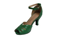 Chaussures de danse latine de salon pour femmes personnalisées, talon en satin doux avec semelle extérieure en cuir véritable et doublure en coton