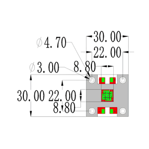 Modulo <span class=keywords><strong>LED</strong></span> COB UVA 60W 385nm 395nm 405nm 30*30mm 18-20W/cm2 con substrato in rame per polimerizzazione UV e ispezione UV - Product Image 2