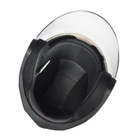 Nouveau casque de moto ouvert, ABS, double visière, casque jet, demi-visage, semi-ouvert, fermeture double D, doublure en coton, toutes saisons