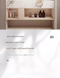 Ensemble de meuble-lavabo de salle de bain moderne européen avec <span class=keywords><strong>miroir</strong></span>, couleur noire moderne, meuble-lavabo mural avec <span class=keywords><strong>miroir</strong></span> - Product Image 6