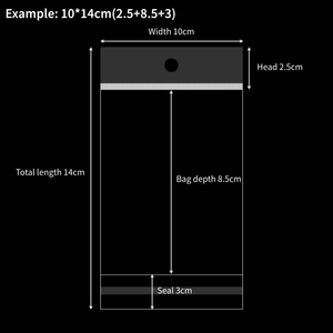 Sacs d'Emballage en Plastique Cellophane Transparent Auto-Adhésifs <span class=keywords><strong>avec</strong></span> Trou de Suspension, Sachets OPP Transparents pour Emballage - Meilleures Ventes - Product Image 6