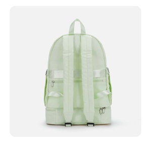 Toough Slhs Minimalist Unisex Backpack Light Green Nylon 20-37L Zipper Closure Daily Use - Product Image 2