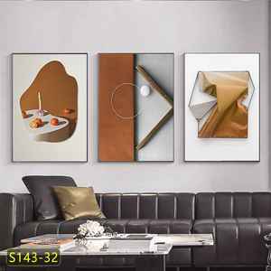 Decorazione Moderna <span class=keywords><strong>per</strong></span> <span class=keywords><strong>Ufficio</strong></span> Domestico, Stampa su Tela Geometrica Astratta di Lusso in Stile Nordico, Dipinto ad Acquerello Incorniciato, <span class=keywords><strong>Poster</strong></span> - Product Image 4