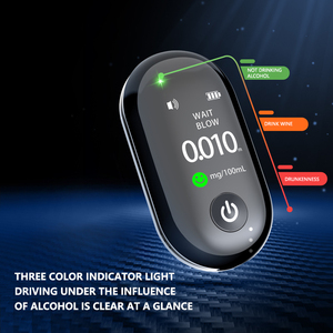 Profissional Display Digital Portátil Bafômetro Novo Design BAIIDS Electronic <span class=keywords><strong>Alcohol</strong></span> <span class=keywords><strong>Tester</strong></span> Semiconductor Sensor Recarregável - Product Image 6