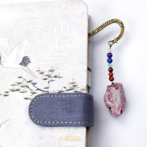 Marcapáginas <span class=keywords><strong>de</strong></span> Metal Vintage Único con Piedras Preciosas en Bruto, Energía Religiosa, Bronce con 7 Chakras, Cristales Curativos, Ideal como Regalo - Product Image 5