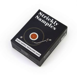 Caja de Embalaje Personalizada con Logotipo, Negra, para Muestras, Regalos Musicales, Juego de Tarjetas de Preguntas con Tapa y Base - Product Image 2