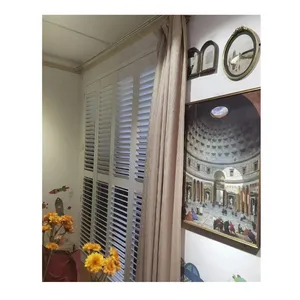 Best selling California PVC shutter plantation louver shutters suitable for all windows custom sized