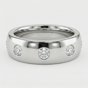Anillo de platino con diamantes, acabado de alta calidad y diseño elegante para mujer, uso diario, colección nupcial y de regalo. - Product Image 3