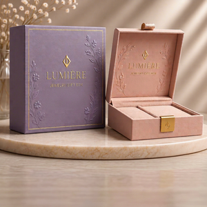 Boîte cadeau personnalisée pour bijoux, emballage de luxe - Product Image 1