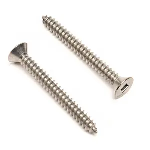 Super Yellow Zinc Coated Square Drive Countersunk Flat Head Chipboard-Screw Long Self Tapping Wood Screws For Furniture