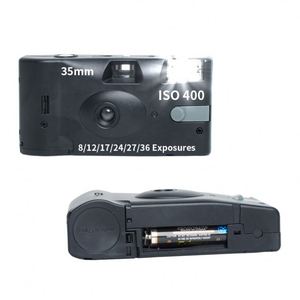 Cámara Desechable Negra Personalizada de 35 mm de un Solo Uso con Película para Bodas - Product Image 5