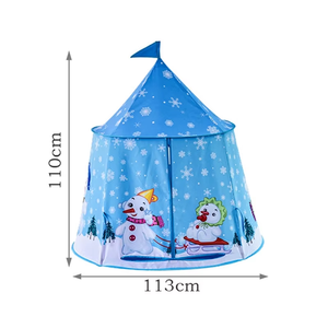Tienda de Campaña Infantil Plegable con Forma de Castillo de Princesa, Juguete Deportivo Unisex, Lona de Poliéster Resistente, Estilo Tipi - Product Image 4