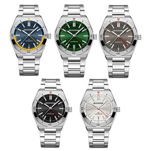 Reloj de Negocios de Lujo para Hombre, Venta Caliente de Fábrica, Personalizado, Negro, Acero Inoxidable 316, Movimiento Automático Japonés NH34, Resistente al Agua - Product Image 1