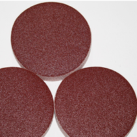 Crochet et boucle abrasif 100mm 115mm oxyde d'aluminium dureté moyenne disque de ponçage de papier de verre rond OEM pour le polissage