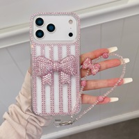 Funda de Lujo con Lazo de Diamantes de Imitación para Apple iPhone 13 14 15 16 17 Pro Max