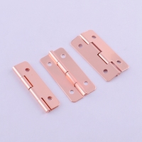 Charnière bout à bout en métal en or rose pour accessoires de boîte à bijoux en bois