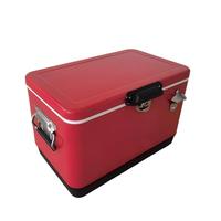 Balde de Gelo Metálico Clássico 30L/40L/50L, Caixa Térmica para Viagem