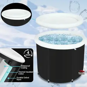 Outdoor Ice Bath Spa Bucket Thickened Folding Bathtub Cold Plunge Tub Inflable For Garden