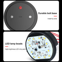 Feu de signalisation stroboscopique 12V 24V 220V LED-5061, voyant lumineux rond clignotant, lampe LED, signal d'avertissement de sécurité, alarme