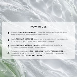 UNICSKIN Shampooing Volumisant Anti-Chute Haute Technologie Ingrédients Naturels Formule 2-en-1 Sans Parfum Pour Tous Types de Cheveux Cheveux Propres - Product Image 6