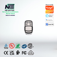 NB Motor automático inalámbrico persiana enrollable puerta Control remoto 433Mhz y 315Mhz 4 botones para puerta/coche diseño moderno para hoteles