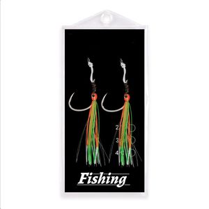 Nouveau crochet de jigging leurre en acier à effet UV lumineux multicolore 8060 cp - Product Image 6