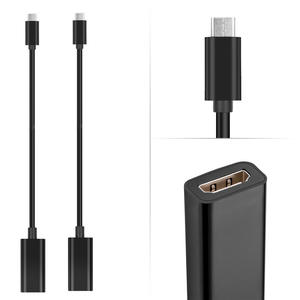 2022 جديد OEM مخصصة أسود اللون 1080P نوع c إلى HDMI شاحن أنثي كابل ABS قذيفة دعم صوت الوطن و أجهزة الفيديو الأخرى - Product Image 5