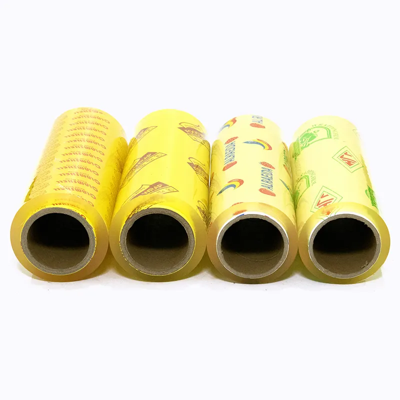 Factory wholesale price pvc cling wrap cling film with plastic holder and blade