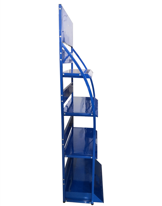 lubricant display stand floor standing with branding