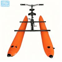 Vélo aquatique gonflable cylindrique à pédales, monoplace, avec cadre en aluminium, adapté aux eaux peu profondes, disponible depuis Lumark en Chine, en stock.
