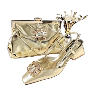Bella africana signore <span class=keywords><strong>scarpe</strong></span> da festa e borsa di corrispondenza italiana all'ingrosso scarpa e borsa Set per la festa di nozze delle donne - Product Image 1