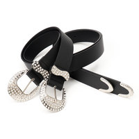 Ceinture personnalisée JULUN pour femme, ceinture en strass, décorations en cristal étincelant avec boucle élégante, accessoire de taille glamour
