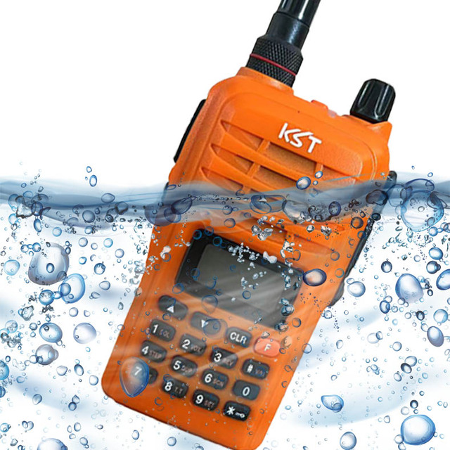 V6E 5W VHF UHF IP65 Waterproof Long Range Professional Ham Amateur Radio Walkie-talkie Group Communication 199 Channels DC 7.2V