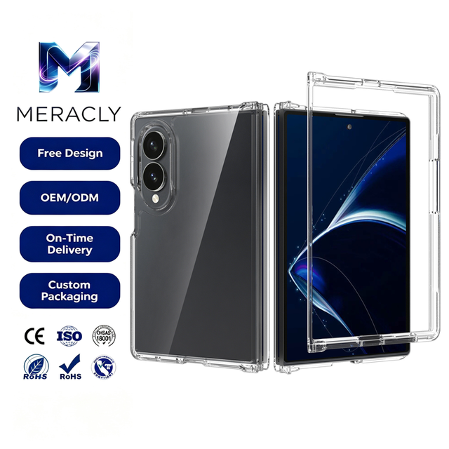 Wholesale Clear TPU Protective Case for Samsung Galaxy Z Fold 8 Wide Shockproof Anti-Scratch Soft Transparent Front Back Cover