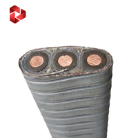 Cable ESP para Bomba Sumergible de Aceite, con Aislamiento de Poliimida-EPDM/plomo, Armadura de Tira de Acero MONEL, Cable Plano con Alambre de Plomo