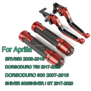 MOXI Nouveaux leviers de frein et d'embrayage réglables CNC pour moto, poignées de guidon pour Aprilia DORSODURO 750/<span class=keywords><strong>900</strong></span> <span class=keywords><strong>SHIVER</strong></span> 2007-2020 - Product Image 1