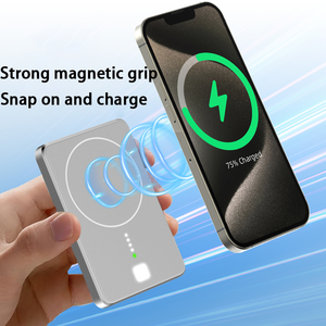 Nuevo Banco de Energía Ultrafino con Pantalla de Tinta Electrónica, 5000 mAh, Carga Inalámbrica Magnética - Product Image 3