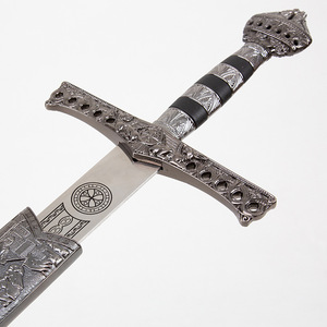 Espada del <span class=keywords><strong>Imperio</strong></span> Español, Estilo Europeo, Espada Occidental, Espada Romana Medieval, Espada de Caballero Sagrado, Espada de Cruzado, Metal Sin Filo Cruzado - Product Image 4