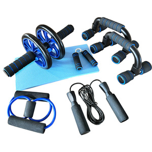 Set de 5 Piezas: Ruedas <span class=keywords><strong>Abdominales</strong></span>, Soporte para Flexiones, Máquina de <span class=keywords><strong>Abdominales</strong></span>, Equipo de Entrenamiento y Ejercicios <span class=keywords><strong>Abdominales</strong></span> - Product Image 1
