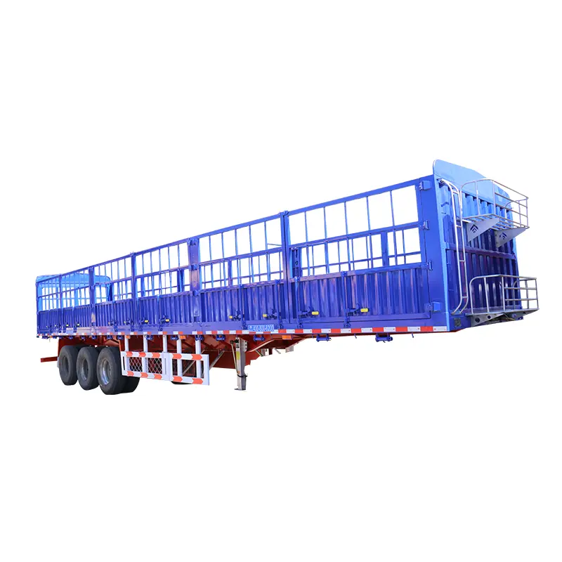 6X4 Hek Cargo Box Stake Truck Met Trailerlight Omheinde Vrachtwagens Kunnen Meer Vracht Vervoeren