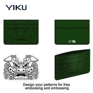 Portafoglio/Porta Carte di Credito da Uomo YIKU in PU Personalizzato con Logo in Rilievo su Tutta la Superficie - Product Image 3