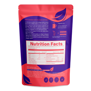 Polvo de péptidos de colágeno múltiple de biotina con vitamina C y ácido hialurónico Nutrición de proteínas naturales Colágeno múltiple - Product Image 4