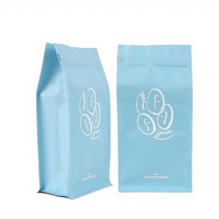 Sacs d'emballage pour chocolat à 8 soufflets latéraux thermoscellables 250g avec valve, en PET/AL/PE de qualité alimentaire, personnalisables