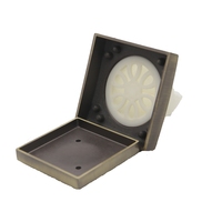 Siphon de sol de salle de bain en laiton chromé moderne de haute qualité avec nettoyage et installation faciles