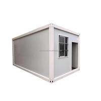 Maison conteneur modulaire préfabriquée pliable rapide de 20 pieds, blanche, respirante, de luxe moderne, pour stockage scolaire mobile sur mesure